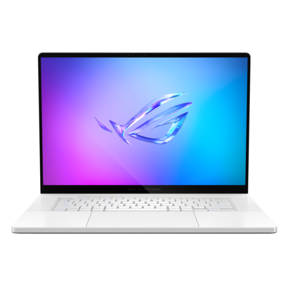 ASUS ROG ZEPHYRUS G16 GA605KP-AI-OLED322W | AMD Ryzen AI 7 350, 32GB RAM, 2TB SSD, 16.0" OLED WQXGA 240Hz, 8GB NVIDIA RTX 5070, Win 11 Home, Eng-Arab Keyboard, White + ASUS Sleeve & Mouse