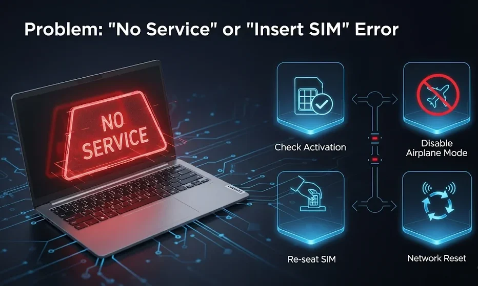 Lenovo flex 5 sim card problem solved