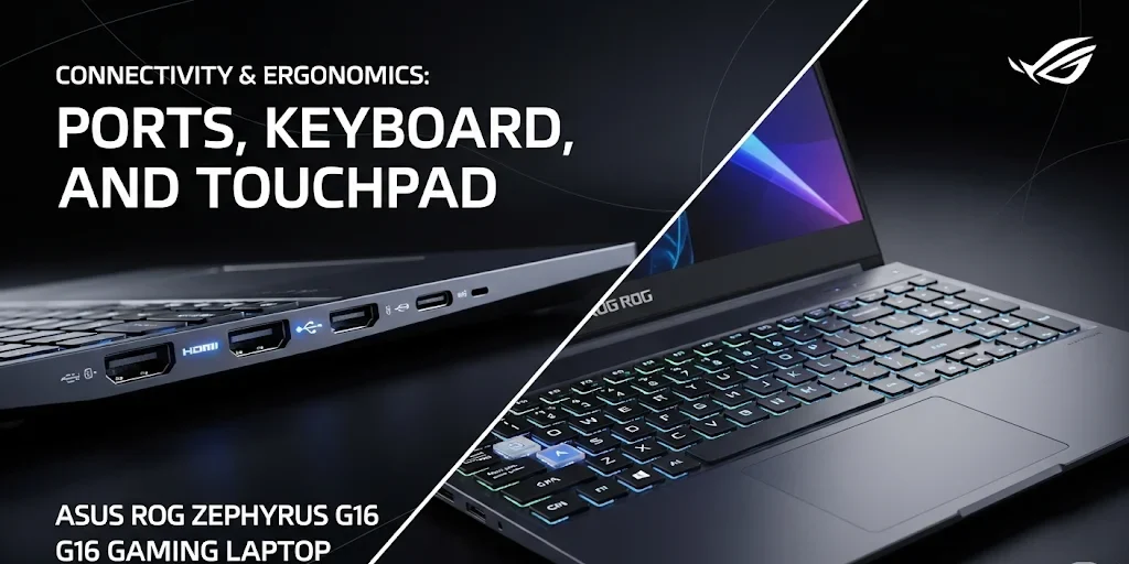 Asus rog Zephyrus G16 Gaming Laptop Ports