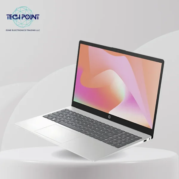 HP 15-FC0025DX Laptop, AMD Ryzen 5-7520U, 15.6" FHD Touch, 8GB RAM, 512GB SSD, Radeon Graphics, Windows 11, Silver - Image 2