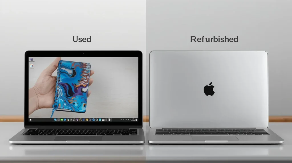 Difference between used and refurbished laptops