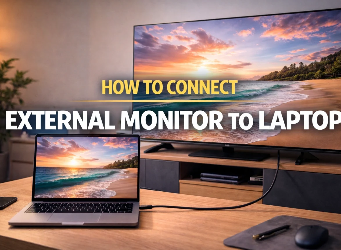 how to connect external monitor to laptop