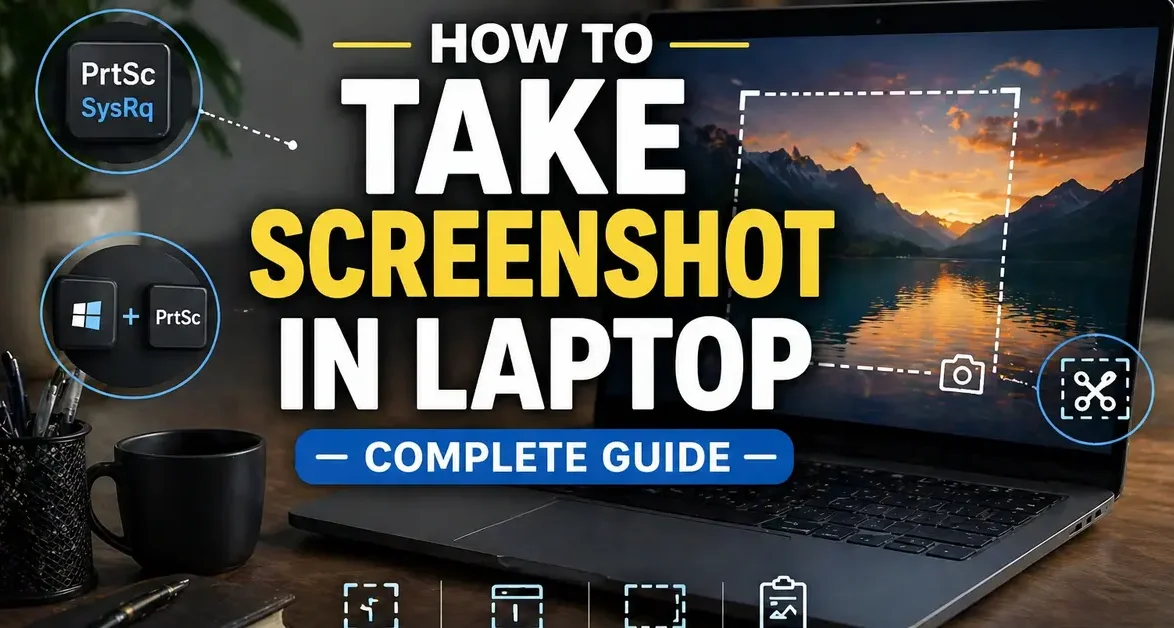 how to take screenshot in laptop