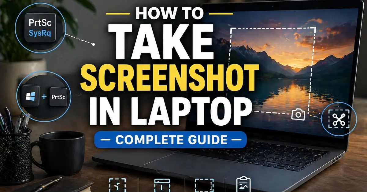 how to take screenshot in laptop