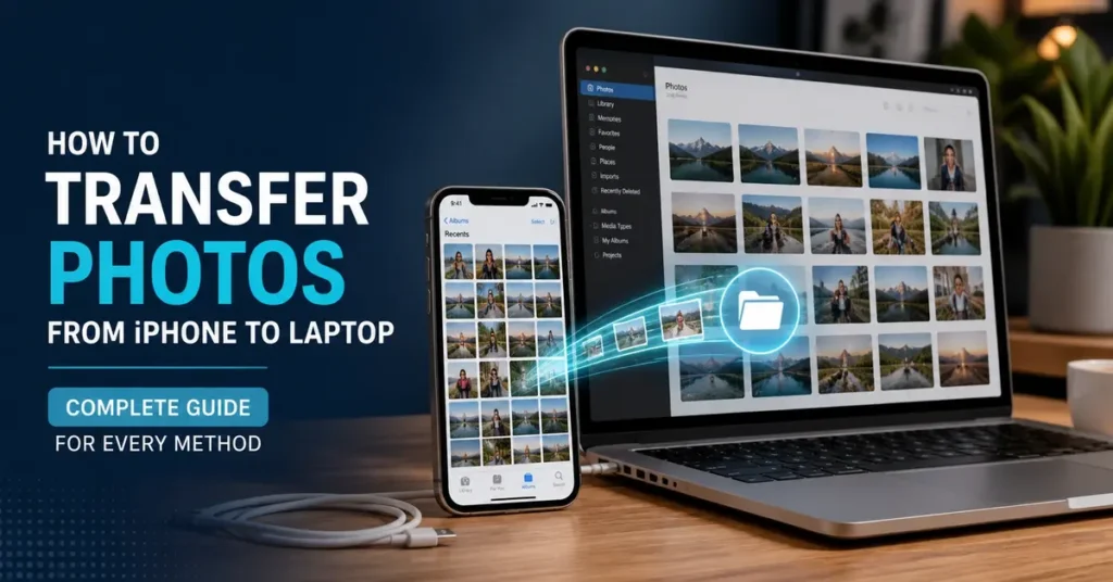 how to transfer photos from iphone to laptop