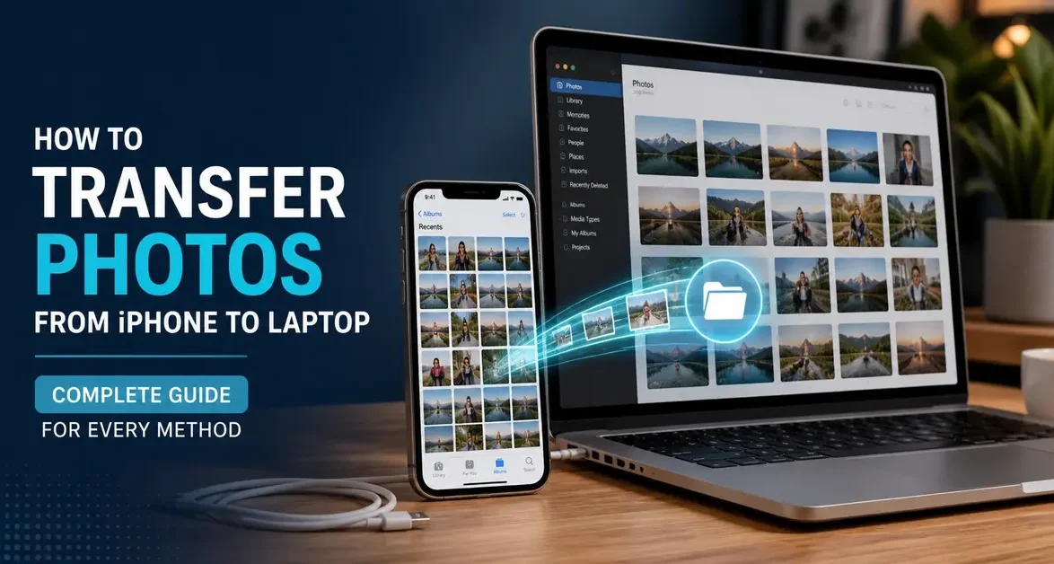 how to transfer photos from iphone to laptop