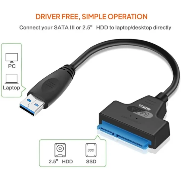 Mowsil USB 3.0 to SATA Hard Drive Adapter