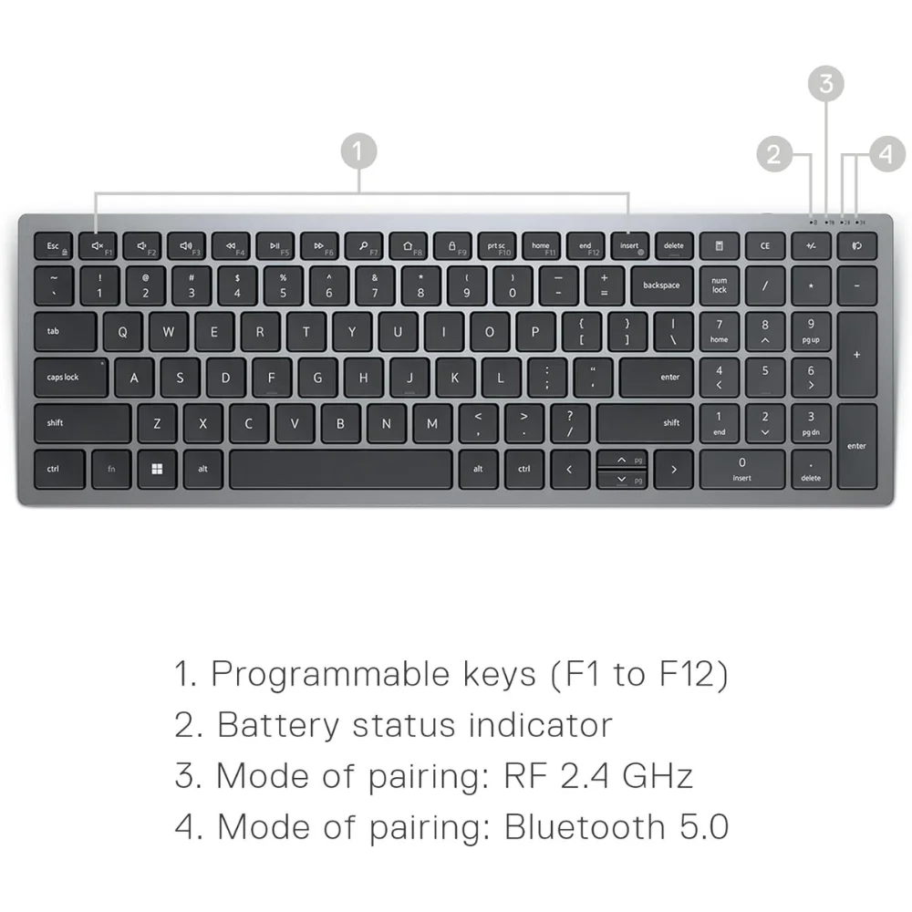 Dell KM7120W Wireless Keyboard and Mouse