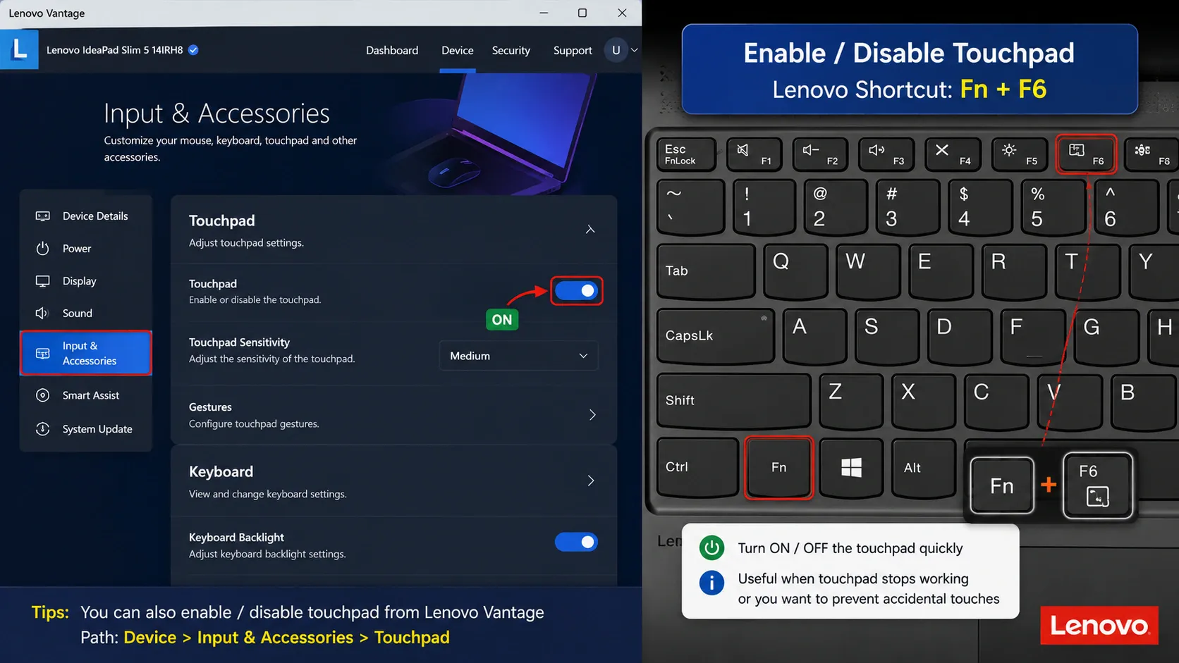 How to Fix Laptop Touchpad Not Working Lenovo