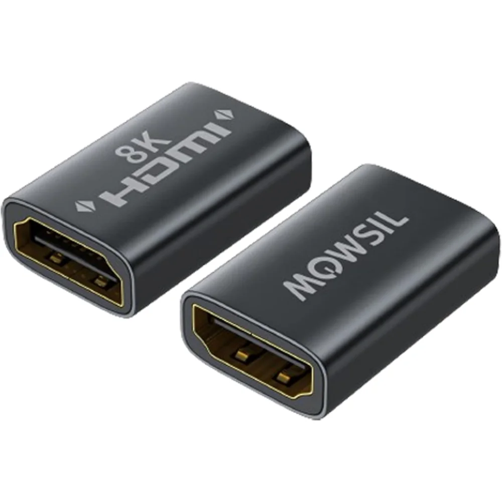 Mowsil HDMI 8K Coupler 2-Pack – HDMI Female to Female Adapter