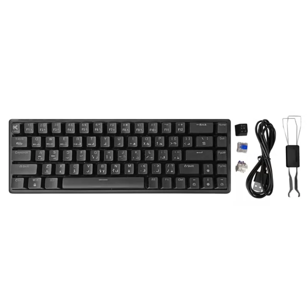 K Gaming Black Shadow Tri Mode Mechanical Gaming Keyboard