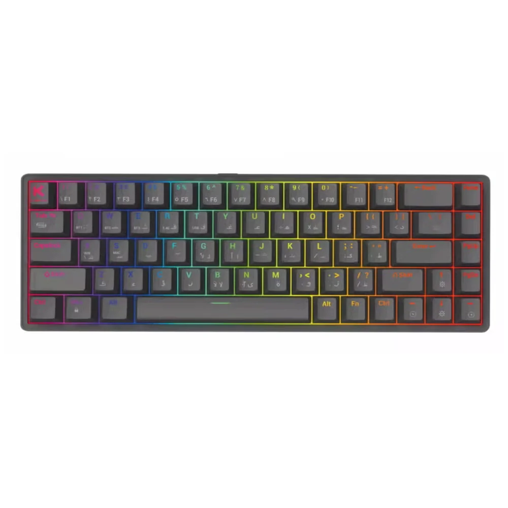 K Gaming Black Shadow Tri Mode Mechanical Gaming Keyboard