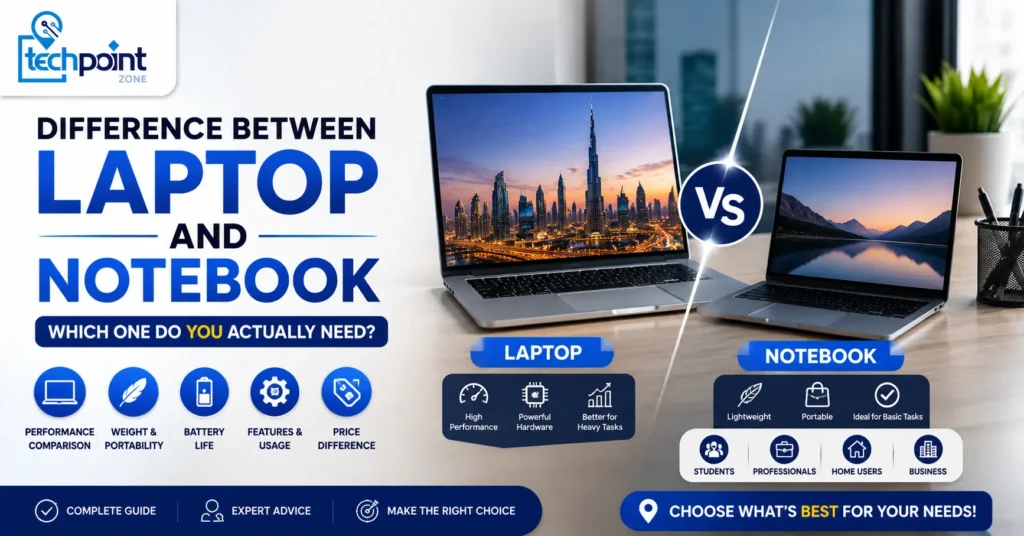Difference Between Laptop and Notebook