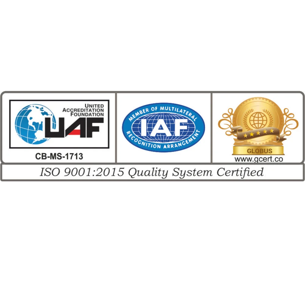 ISO 9001:2015 Quality System Certified