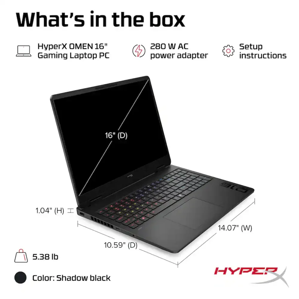 HP HyperX Omen 16 Gaming Laptop