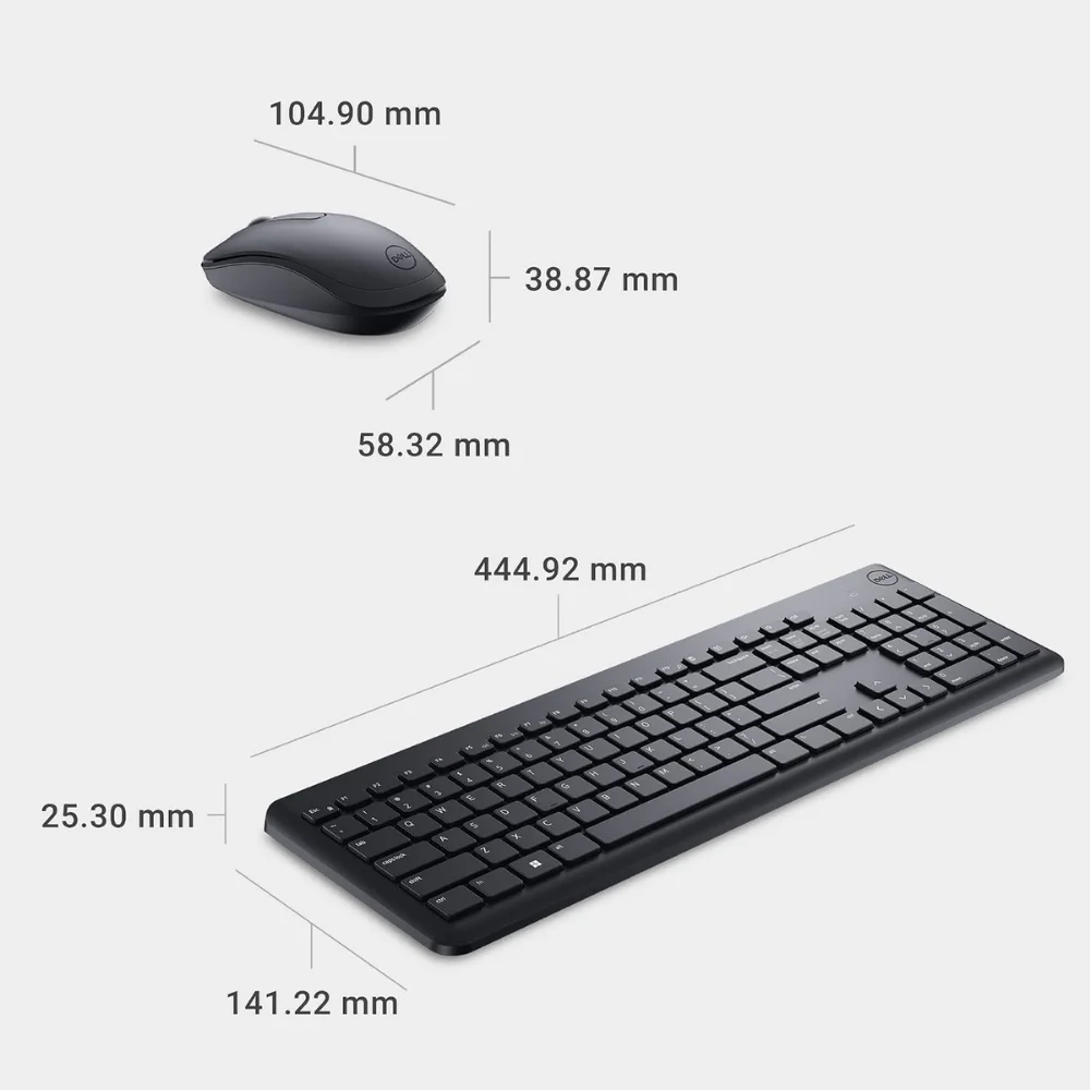 Dell KM3322W Wireless Keyboard and Mouse Combo