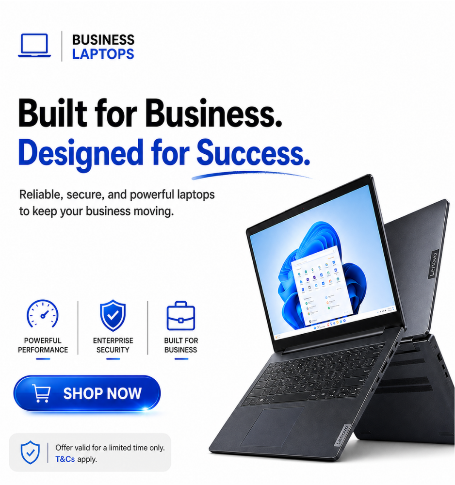 Business Laptops banner