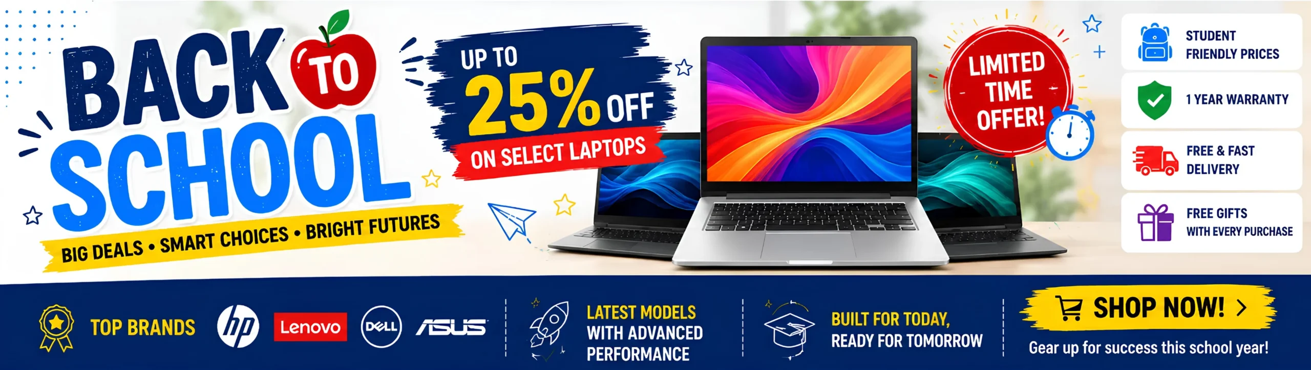 Back to school Deals Banner