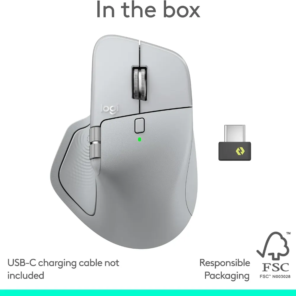 Logitech MX Master 4 Pale Gray Wireless Mouse