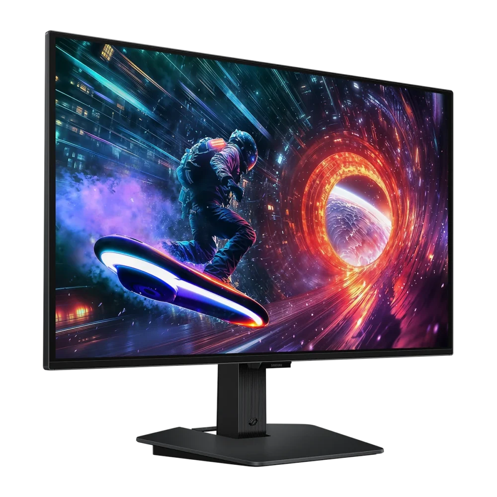 Samsung Odyssey OLED G5 G50SF 27 inch QHD 180Hz gaming monitor LS27FG502SMXUE – left angle view